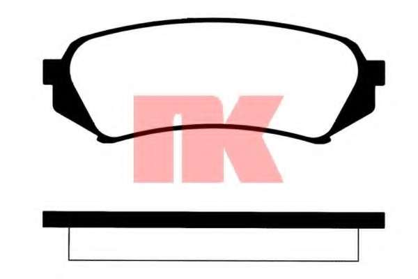 Гальмівні колодки дискові зад. Toyota Land Сruiser (J100) 4,2 98-/Lexus LX II (UZJ100) 02-