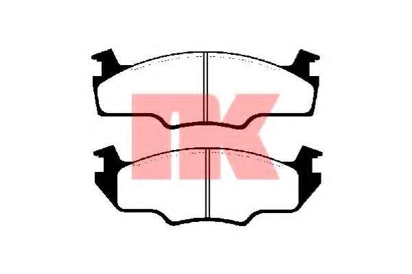 Комплект тормозных колодок, дисковый тормоз