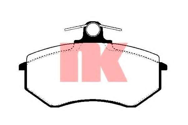 Комплект тормозных колодок, дисковый тормоз