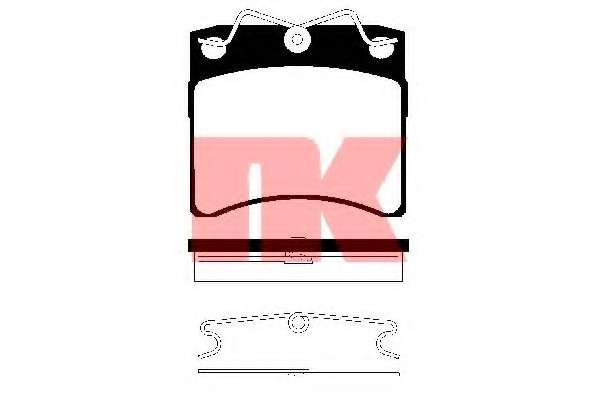 Комплект тормозных колодок, дисковый тормоз