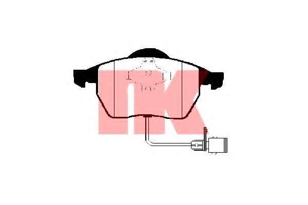 Гальмівні колодки перед. Audi 100 91-94, A6 94-97