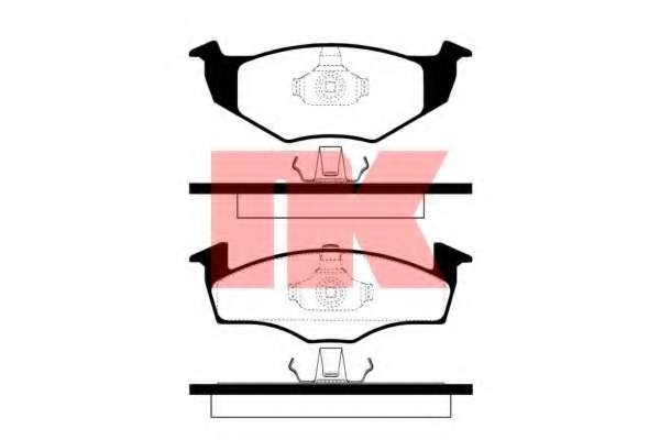 К-кт перед. гальм. колодок Seat/VW Arosa,Fabia,Lupo,Polo 95-