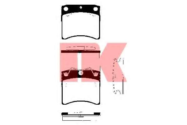 Комплект тормозных колодок, дисковый тормоз