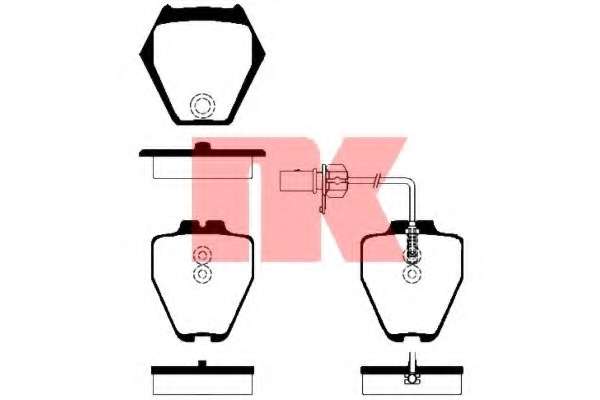 Комплект тормозных колодок, дисковый тормоз