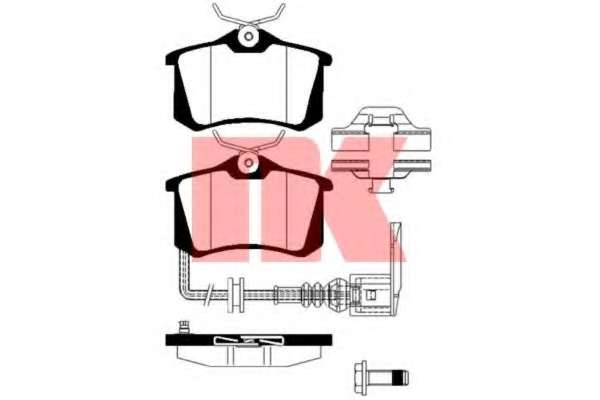 Гальмівні колодки задн.Audi A1/A3/A4 1.2-2.0 10-