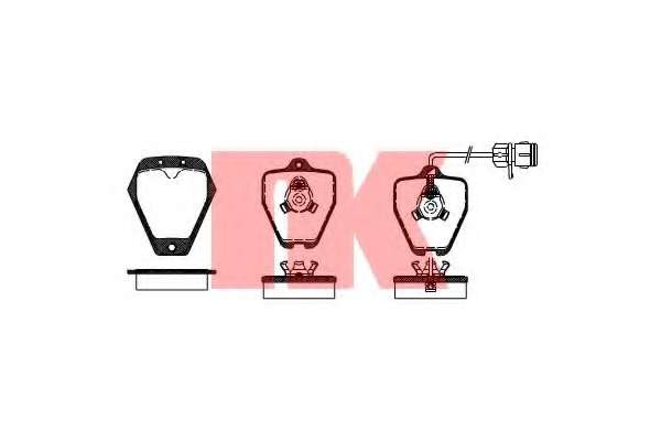 Комплект тормозных колодок, дисковый тормоз