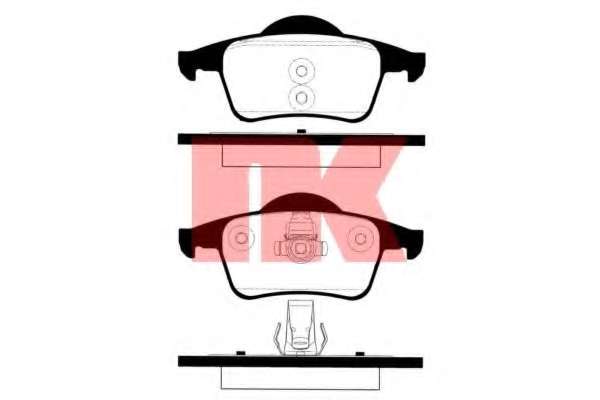 Комплект тормозных колодок, дисковый тормоз