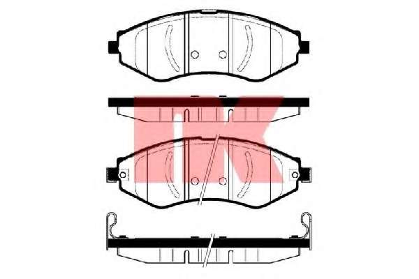 Комплект тормозных колодок, дисковый тормоз