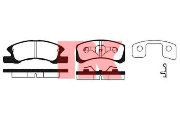Комплект тормозных колодок, дисковый тормоз