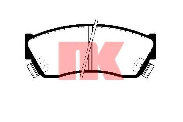 Комплект тормозных колодок, дисковый тормоз