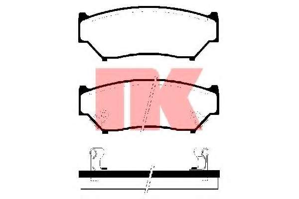 Комплект тормозных колодок, дисковый тормоз