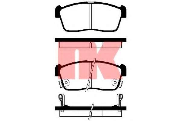 Комплект тормозных колодок, дисковый тормоз