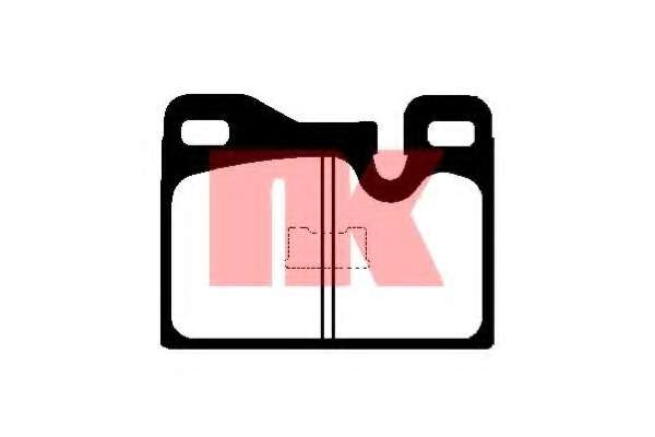 Комплект тормозных колодок, дисковый тормоз