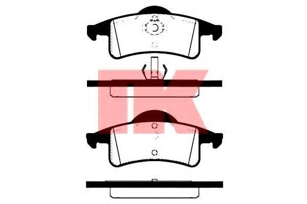 Гальмівні колодки дискові зад. Jeep Grand Cherokee 99-