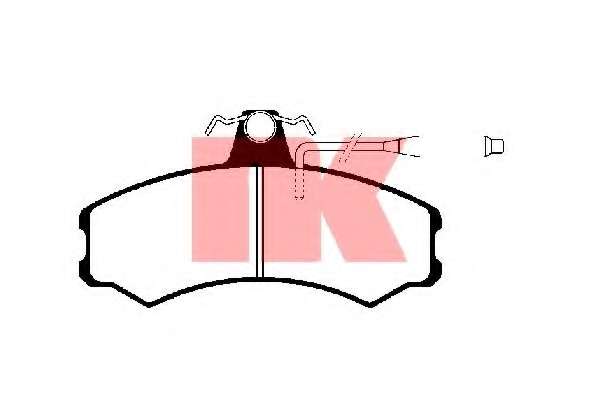 Комплект тормозных колодок, дисковый тормоз