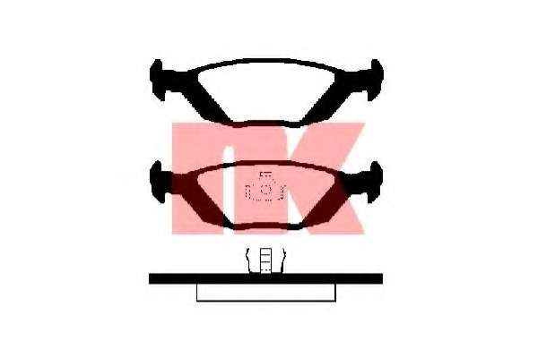Комплект тормозных колодок, дисковый тормоз