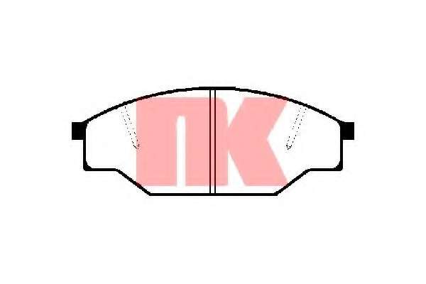 Комплект тормозных колодок, дисковый тормоз