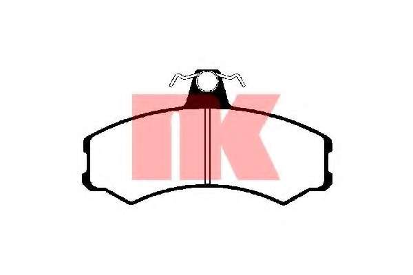 Гальмівні колодки дискові перед. Fiat Ducato /Peugeot J5 1.9/2.5D 8