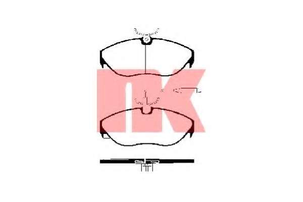 Комплект тормозных колодок, дисковый тормоз
