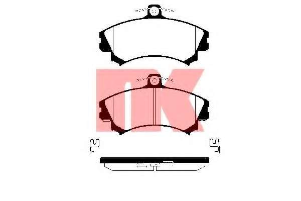 Комплект тормозных колодок, дисковый тормоз