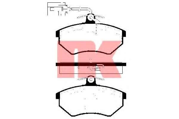 Комплект тормозных колодок, дисковый тормоз