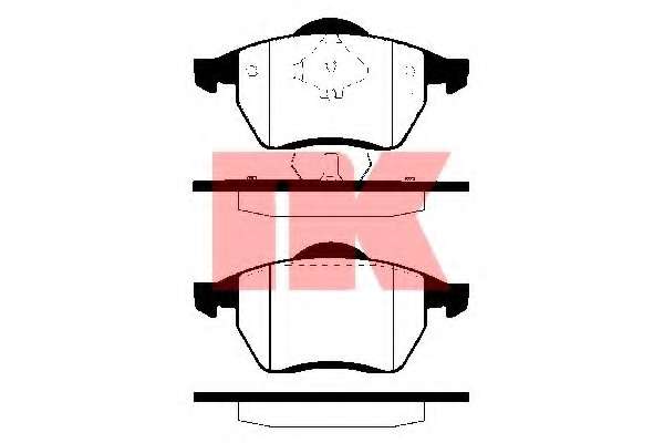 Комплект тормозных колодок, дисковый тормоз