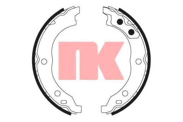 Комплект тормозных колодок, стояночная тормозная система