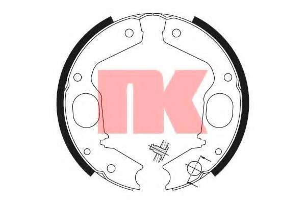 Комплект тормозных колодок, стояночная тормозная система