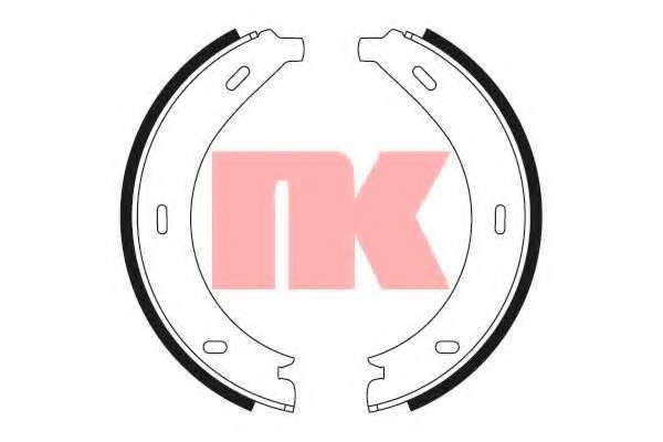 Комплект тормозных колодок, стояночная тормозная система