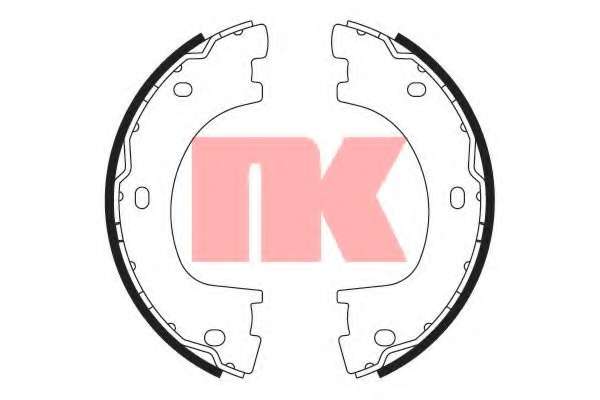 Комплект тормозных колодок, стояночная тормозная система