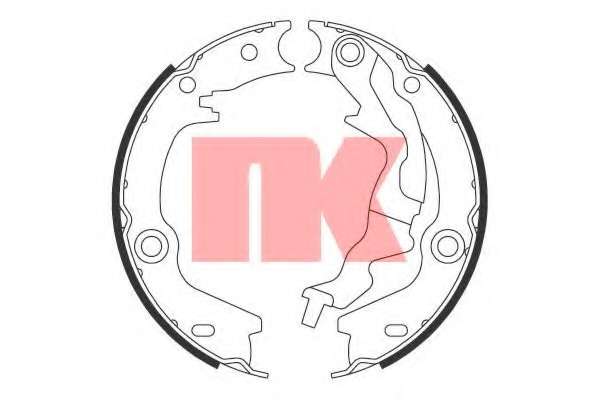 Комплект тормозных колодок, стояночная тормозная система