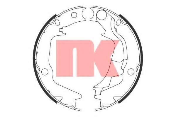 Комплект тормозных колодок, стояночная тормозная система