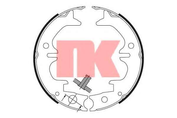 Комплект тормозных колодок, стояночная тормозная система