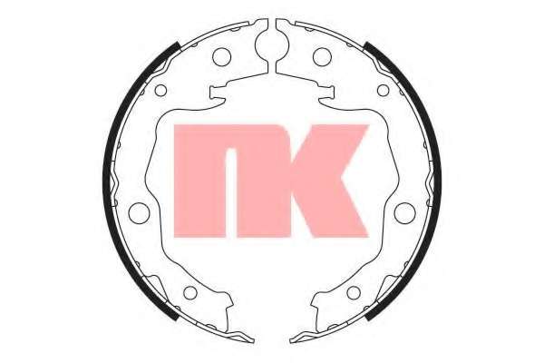 Комплект тормозных колодок, стояночная тормозная система