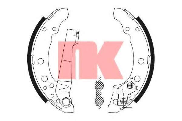 Гальмівні колодки барабанні зад. 180х31 VW Golf/Polo 79-
