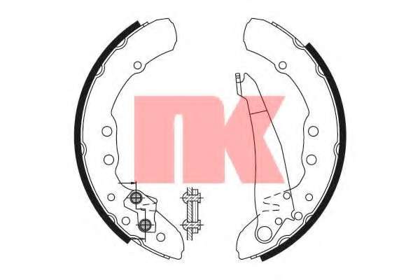 Колодки гальмівні задні барабанні VW Passat/Audi 230X40