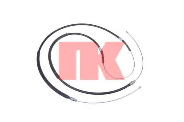 Трос ручного гальма задн. L/P PSA Boxer/Ducato/Jumper 01- (бараб. гальма) 2827/876x2