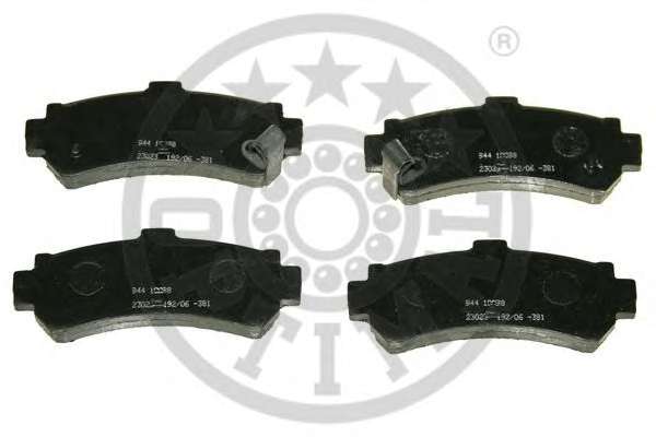 Комплект тормозных колодок, дисковый тормоз