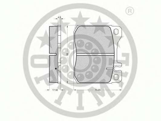 Комплект тормозных колодок, дисковый тормоз