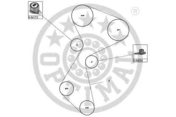 Комплект ремня ГРМ