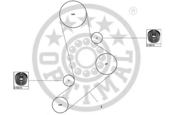 Комплект ремня ГРМ