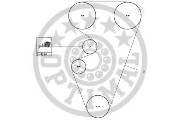Комплект ремня ГРМ