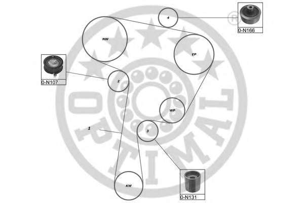 Комплект ремня ГРМ