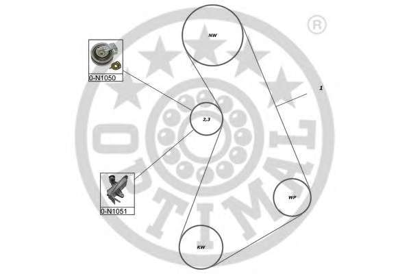 Комплект ремня ГРМ