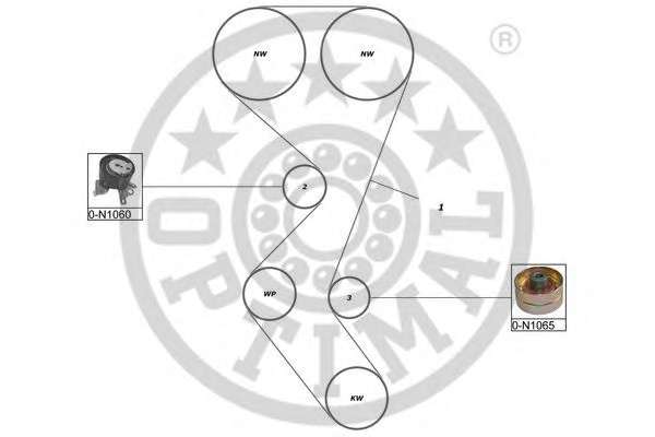 Комплект ремня ГРМ