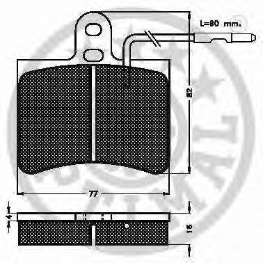 Комплект тормозных колодок, дисковый тормоз