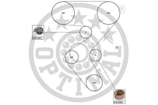 Комплект ремня ГРМ