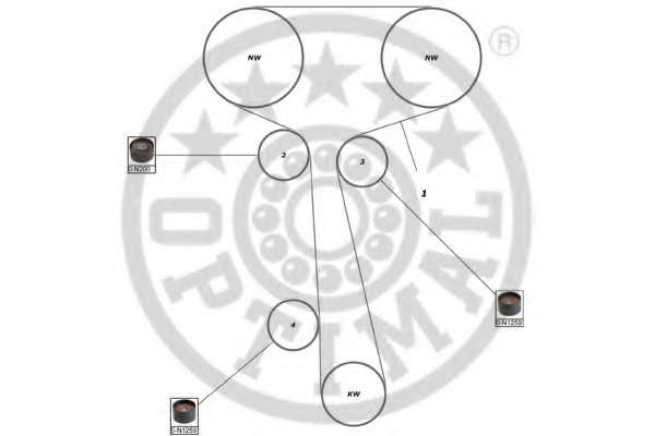 Комплект ремня ГРМ