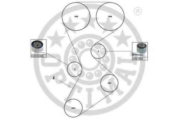 Комплект ремня ГРМ