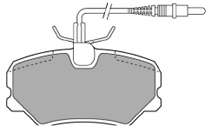 Комплект тормозных колодок, дисковый тормоз
